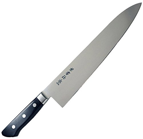 KC-171 関兼常作 AUS-10 モリブデン鋼 口金付黒合板柄 牛刀 兼常作 モリブデン鋼AUS-10 口金付黒合板柄 牛刀180mm 本刃付